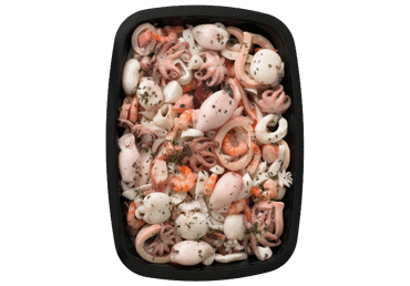 Marinuotų jūrų gėrybių užkandis, 1 kg