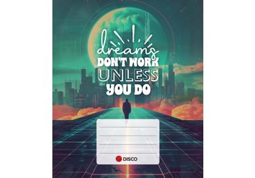 Sąsiuvinis DISCO MOTIVATION, 32 l., linijomis