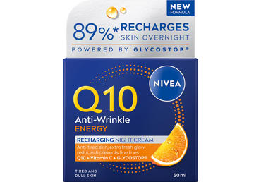 NIVEA Q10 ANTI-WRINKLE ENERGY SKAISTUMĄ ATKURIANTIS NAKTINIS KREMAS, 40 ml - 1