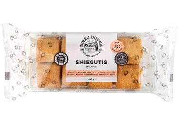 BIRŽŲ DUONOS sausainiai SNIEGUTIS, 400 g