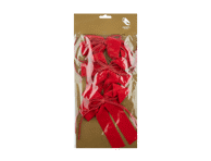 Kaspinėliai, 3vnt, raudoni