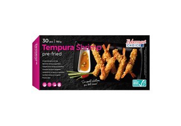 Šaldytos apkeptos krevetės su tempura, 30 vnt., 750 g
