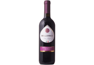 Raudonasis pusiau saldus vynas BELLAMICO ROSSO, 750 ml