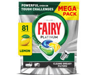 Automatinių indaplovių kapsulės FAIRY Platinum Lemon, 81vnt