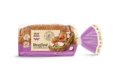 Ruginė sumuštinių duona WELL DONE, 370 g