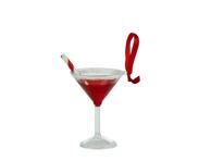 Stiklinis Kalėdų eglutės žaisliukas,raudonas