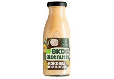 Ekologiškas ananasų ir kokosų glotnutis MANA, 250 ml