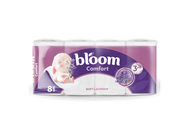 Tualetinis popierius COMFORT LEVANDA, 8 rulon., 150 lapų, 8 vnt.