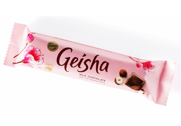 Pieninio šokolado batonėlis GEISHA FAZER, 37 g