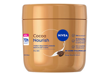 Kūno kremas NIVEA COCOA NOURISH, 400 ml