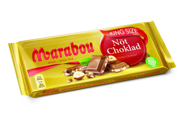 Pieninis šokoladas MARABOU su lazdynų riešutais, 250 g