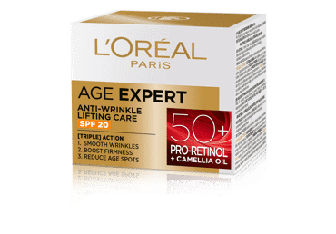 Dieninis veido kremas L'OREAL AGE E50+SPF20 - 1