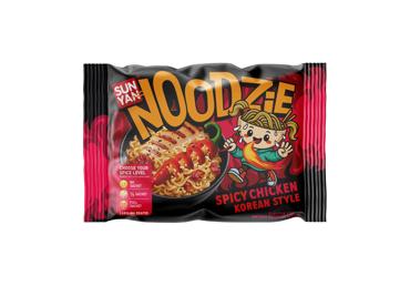 Greitai paruošiamas aštrus ramenas SUN YAN Noodzie Spicy Chicken, 120 g