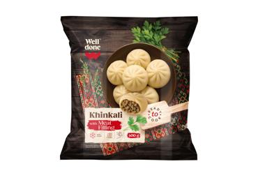 Šaldyti chinkaliai su mėsos įdaru WELL DONE, 400 g