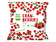 Šaldytos spanguolės WELL DONE, 400 g