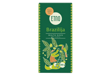 Malta kava vienarūšė arabika ETNO BRAZILIJA, 250 g