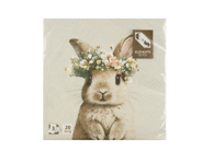 Servetėlės Triušiukas, 33x33 cm, 3 sluoksniai, 20 vnt.