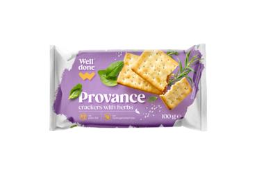 Krekeriai WELL DONE su Provanso žolelėmis, 100 g