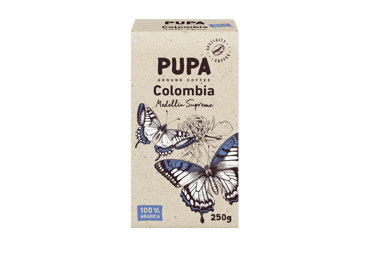Malta rūšinė kava PUPA COLOMBIA MEDELLIN SUPREMO, 250 g