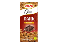 Becukris juodasis šokoladas VALOR su migdolais, 150 g