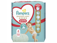 Sauskelnės-kelnaitės PAMPERS Premium Care Pants, Carry Pack, 4 dydis, 22 vnt.