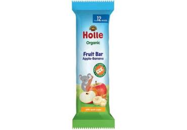 Ekologiškas batonėlis HOLLE su obuoliais ir bananais, nuo 12 mėn., 25 g