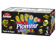Valgomieji ledai CRAZY MIX, 5 vnt., 305 g
