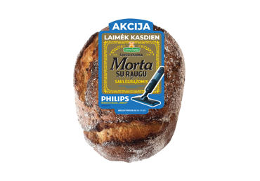 Šviesi duona MORTA su raugu ir saulėgrąžomis, 500 g