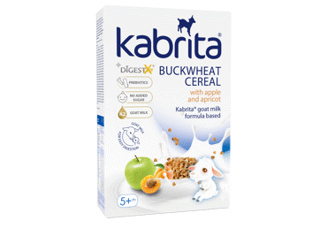 KABRITA grikių košė su obuol. ir abrik., nuo 5m+