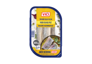 Riebi silkių filė aliejuje VIČI, 400 g