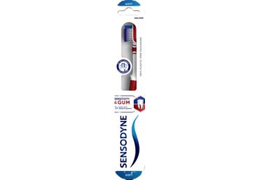 Dantų šepetėlis SENSODYNE SENSITIVITY&GUM SOFT, 1 vnt.