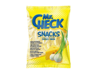Bulvių traškučiai MR. CHECK su sūriu ir svogūnais, 50 g