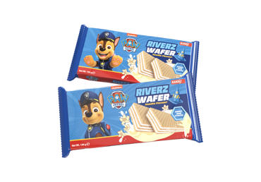 Vafliai RIVERZ WAFER PAW PATROL su vanilės skonio įd., 40 g