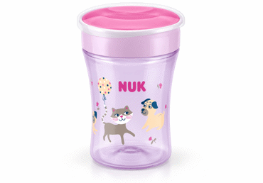 Mokomasis puodelis NUK MAGIC, 230 ml, nuo 8 mėn., 1 vnt. - 2