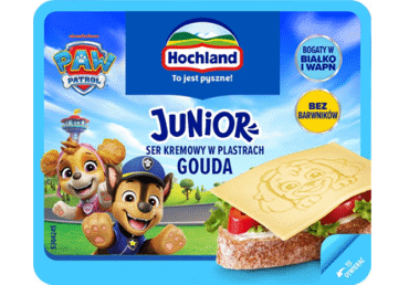 Fermentinis sūris-gauda HOCHLAND PAW PATROL, 47,5 % rieb., 150 g