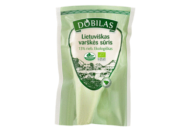 Ekologiškas varškės sūris DOBILAS, 13 % rieb., 1 kg