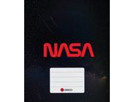 Sąsiuvinis DISCO NASA, ., langeliais, 32 l