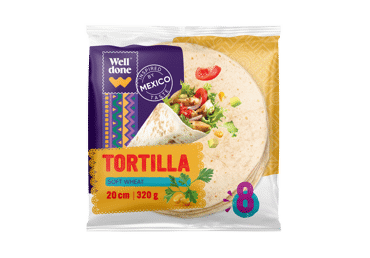 Tortilijos WELL DONE, 8 vnt., 320 g
