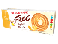 Sausainiai BOGUTTI be pridėtinio cukraus, su saldikliu, 135 g