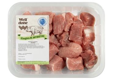 Kiaulienos guliašas WELL DONE, užauginta be antibiotikų, 400 g