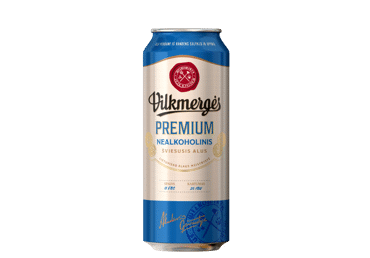 Nealkoholinis VILKMERGĖS alus PREMIUM, 500 ml