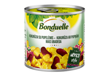 Saldžiųjų kukurūzų ir pupelių mišinys BONDUELLE, 170 g - 2