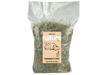 Graužikų šienas su morkomis ir petražolėmis PET EXPERT, 450 g
