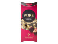 Juodojo šokolado PURE CHOCOLATE triufeliai su konjako REMY MARTIN įdaru, 108 g