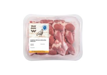 Šviežios viščiukų broilerių širdelės WELL DONE, 400 g
