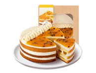 Pasiflorų tortas su sūdyta karamele, 1 kg