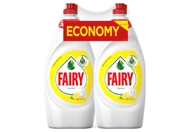 Indų ploviklis FAIRY Lemon, 2x900 ml