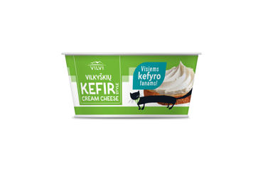 Tepamas varškės kremas VILKYŠKIŲ  kefyro skonio, 15 % rieb., 150 g