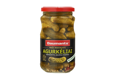 Ypatingai maži marinuoti DAUMANTŲ agurkėliai, 340 g Ypatingai maži marinuoti DAUMANTŲ agurkėliai, 340 g