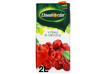 Vyšnių ir obuolių sulčių gėrimas ELMENHORSTER (14%), 2 l Vyšnių ir obuolių sulčių gėrimas ELMENHORSTER (14%), 2 l